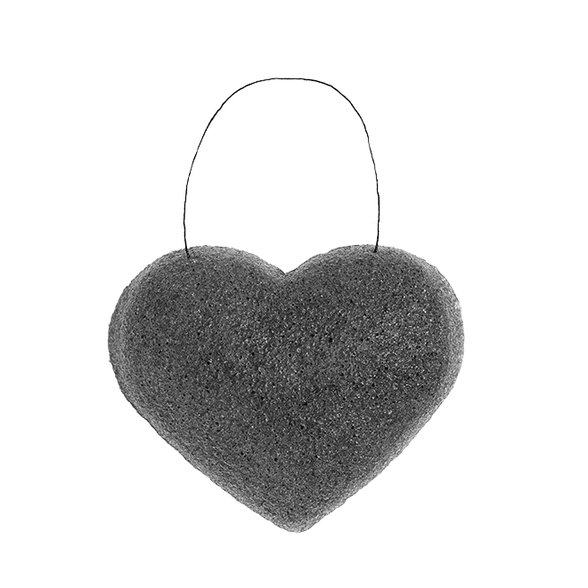 The Cleansing Sponge Rose Clay Heart