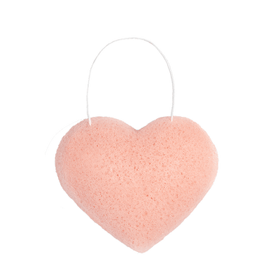 The Cleansing Sponge Rose Clay Heart